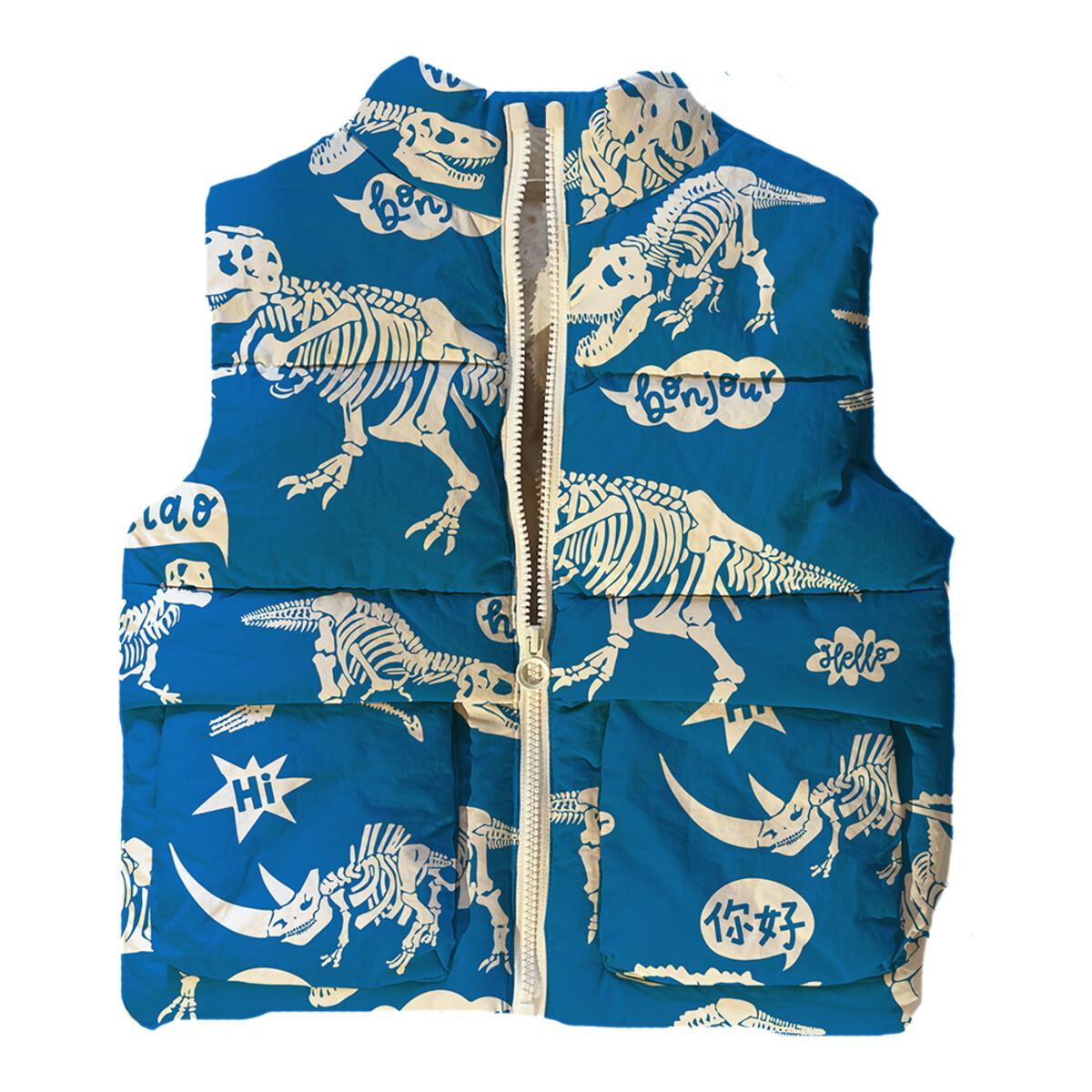 Hello Dino Sherpa Lined Vest