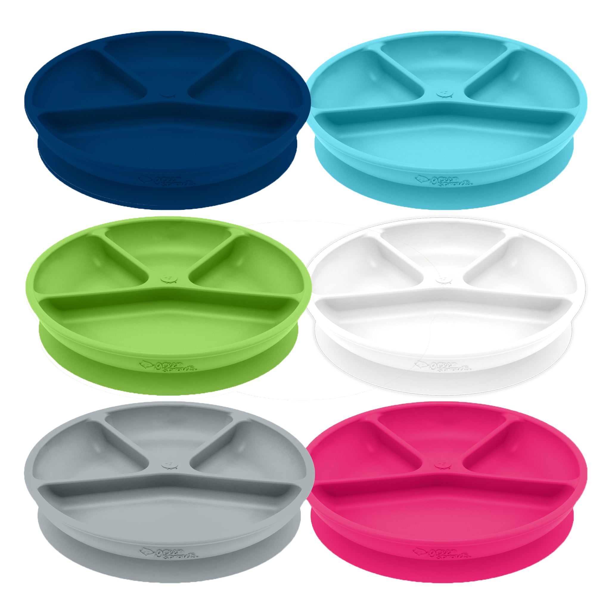 Assorted Learning Plate made from Silicone