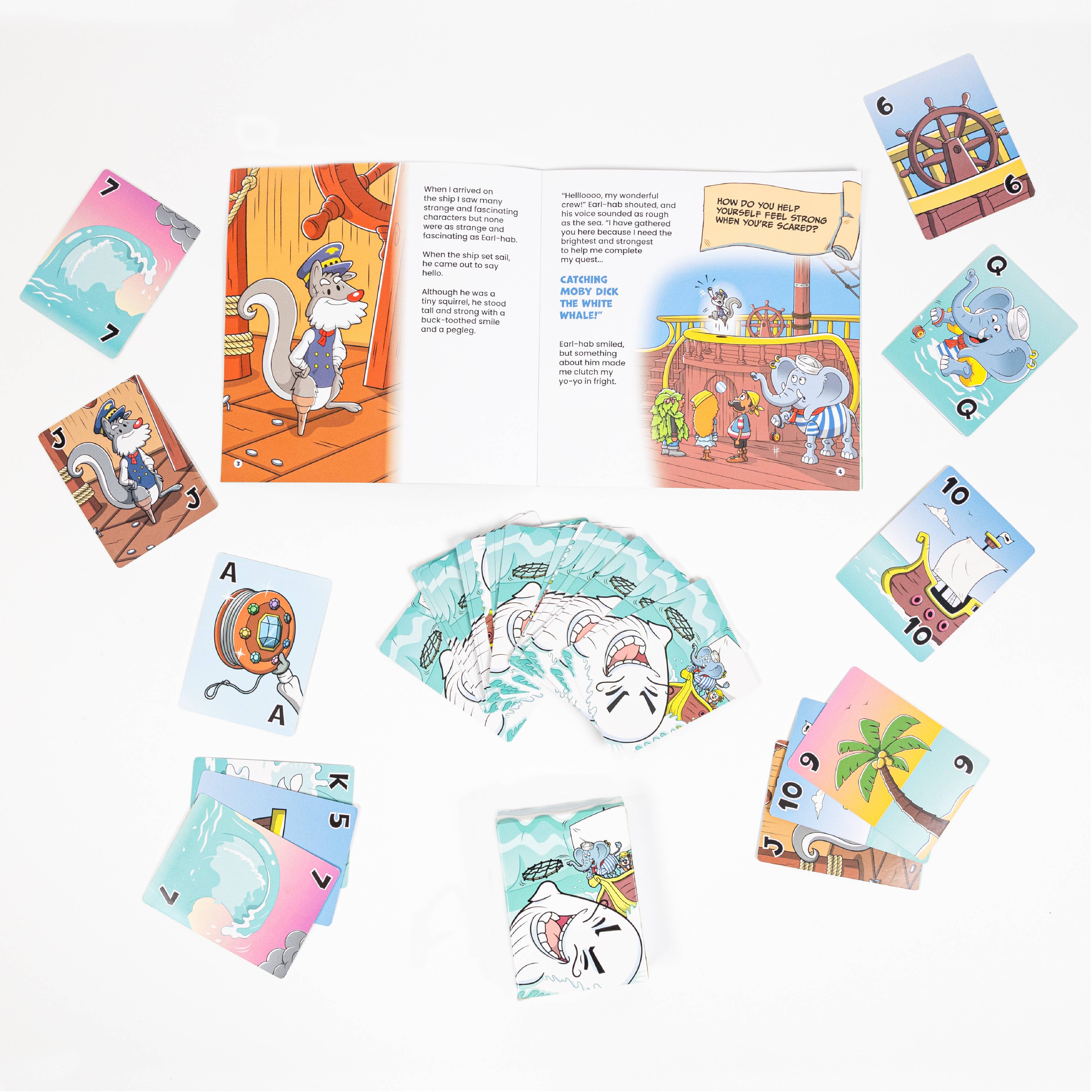 2-in-1 Moby Dick and Go Fish Card Games