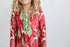 Red Christmas Holiday Reindeer Ruffle Lounge Play Gown