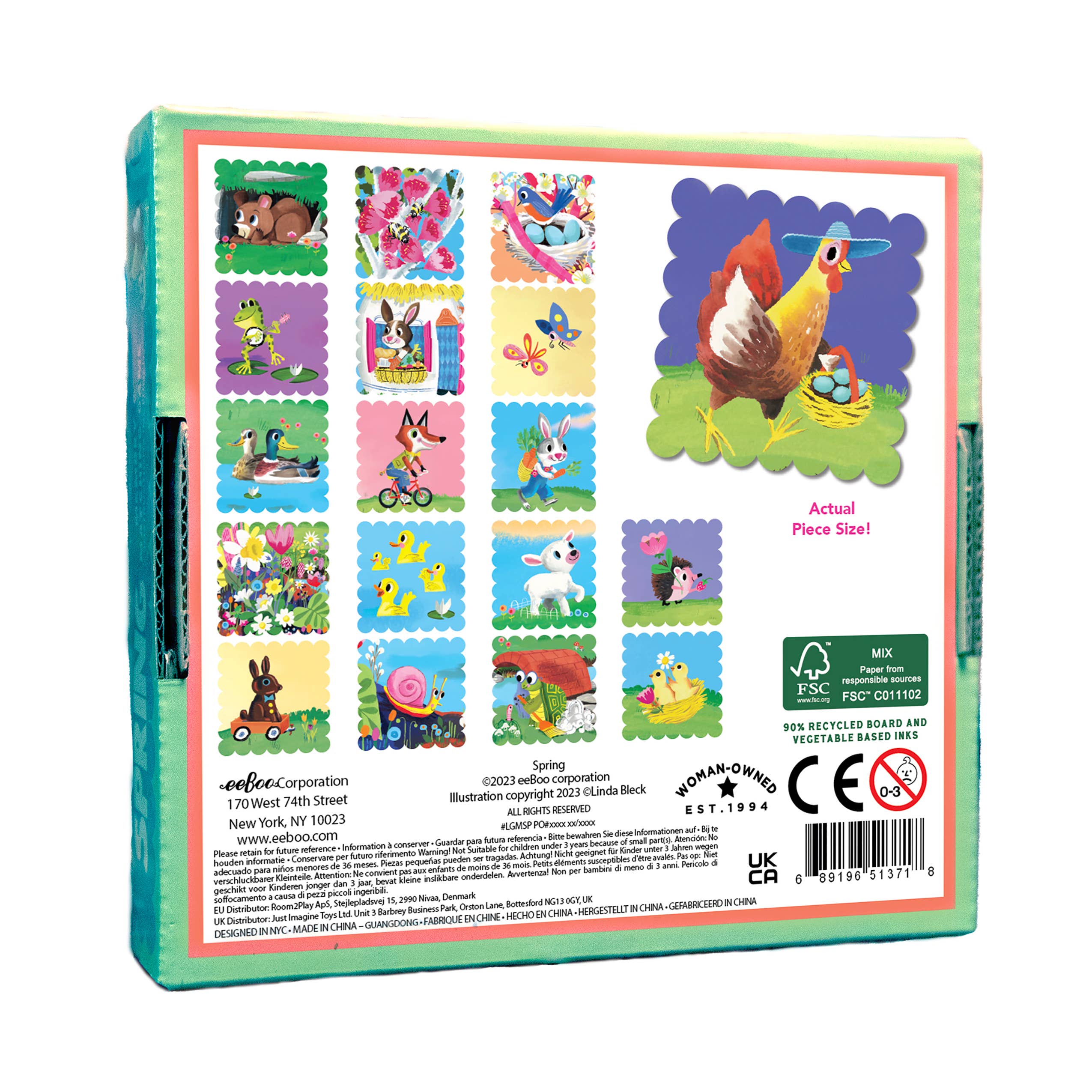 eeBoo - Spring Little Square Memory Game