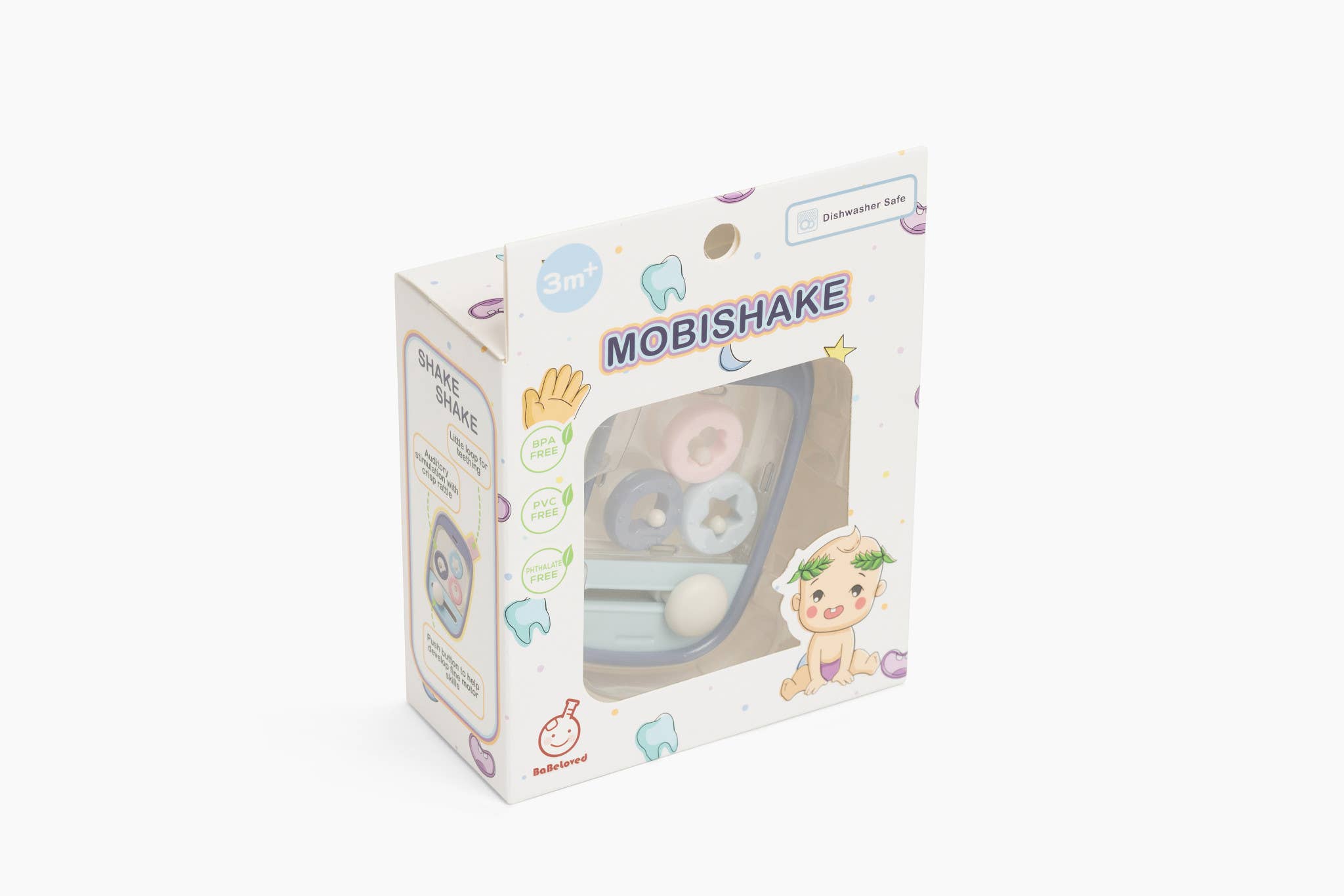 ToyLab - MobiShake - Rattle Teething Toy Dishwasher Safe