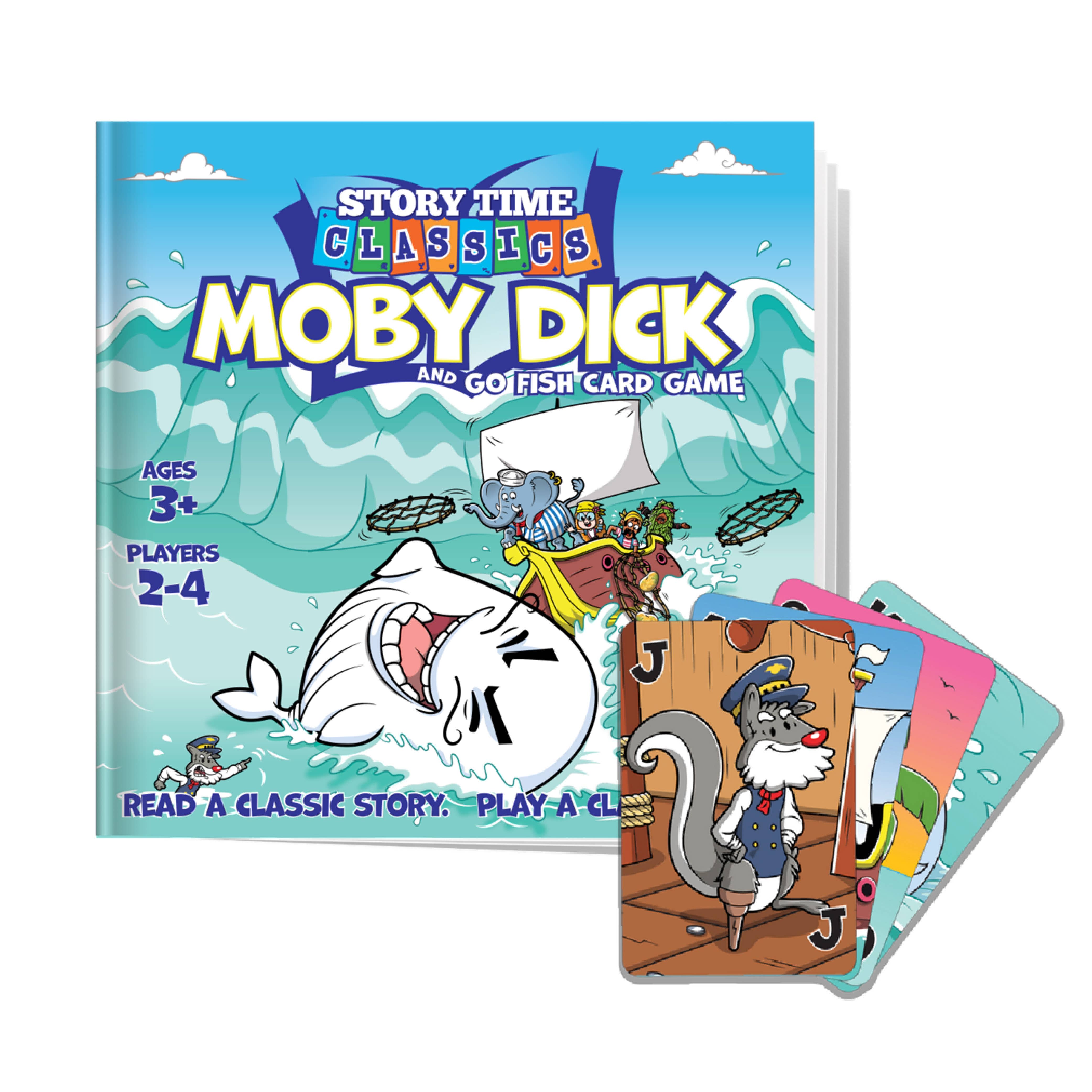 2-in-1 Moby Dick and Go Fish Card Games