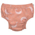 Eco Snap Swim Diaper with Gusset- Coral Dino