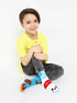 Milk & Cookies Non-Slip Mismatched Socks for Kids: KIDS LARGE