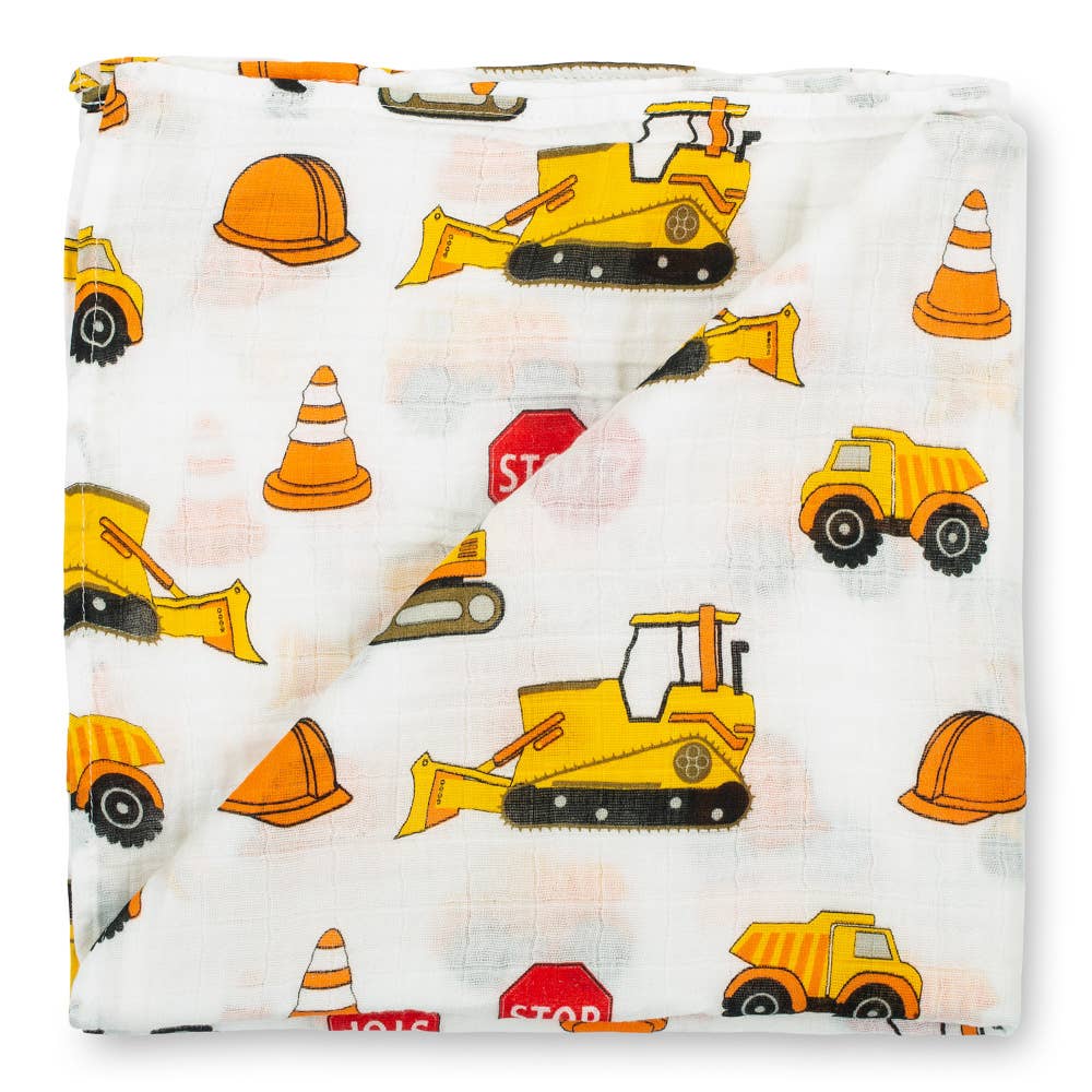 LollyBanks - Under Construction Baby Swaddle Blanket