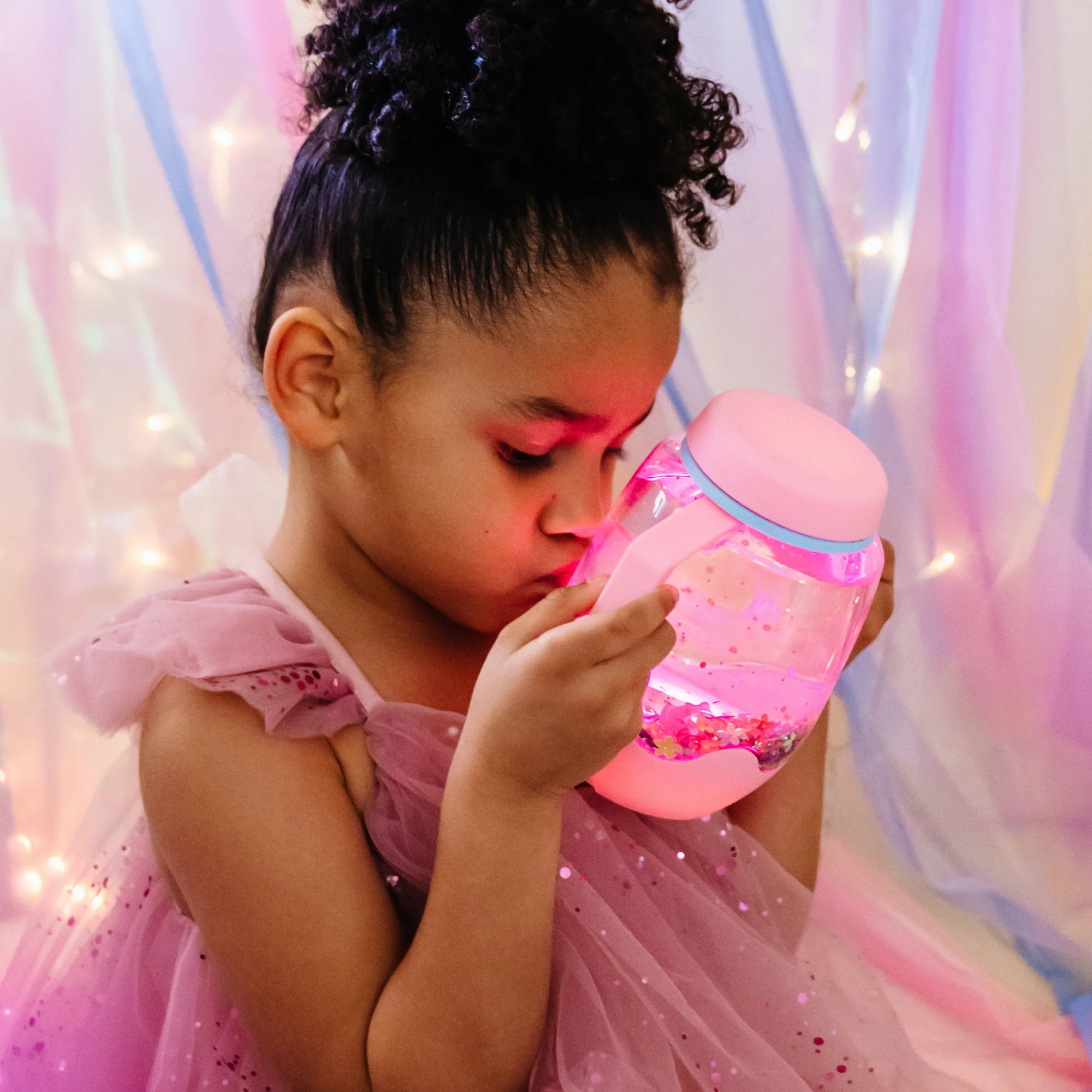 Glo Pals Sensory Play Jar- Bubblegum Pink