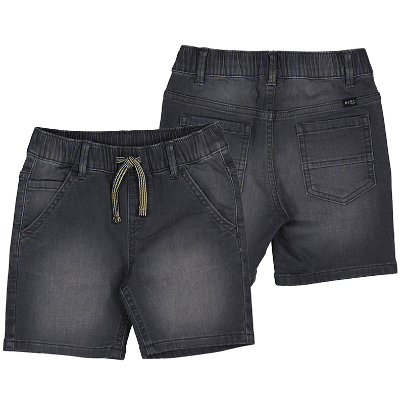Soft Denim Jogger Bermuda- Grey S24-3272