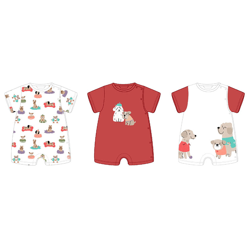 Short Onesie Two Dogs S25-1798