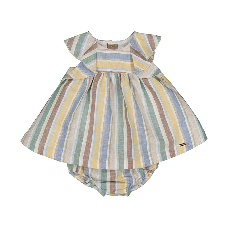 Stripes Linen Dress S25-1855