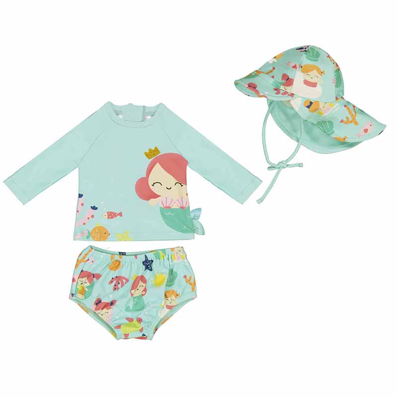 Mermaid Bathing Suit w/Hat S25 1669