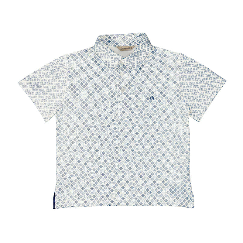 S/S Polo Shirt -White/Midnight S25-3101