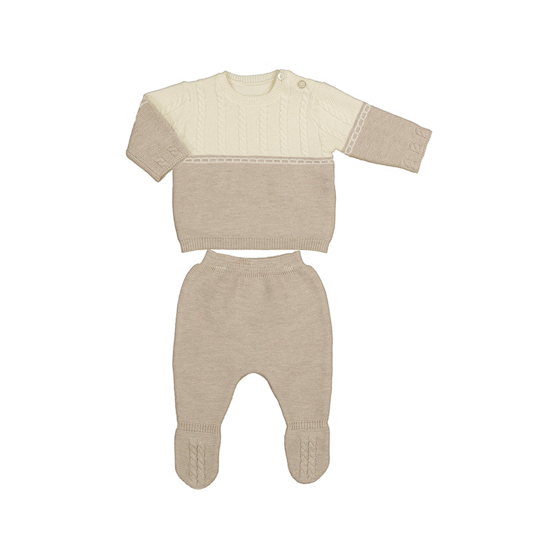 Knit Leg Warmer Set- Walnut W24-2509