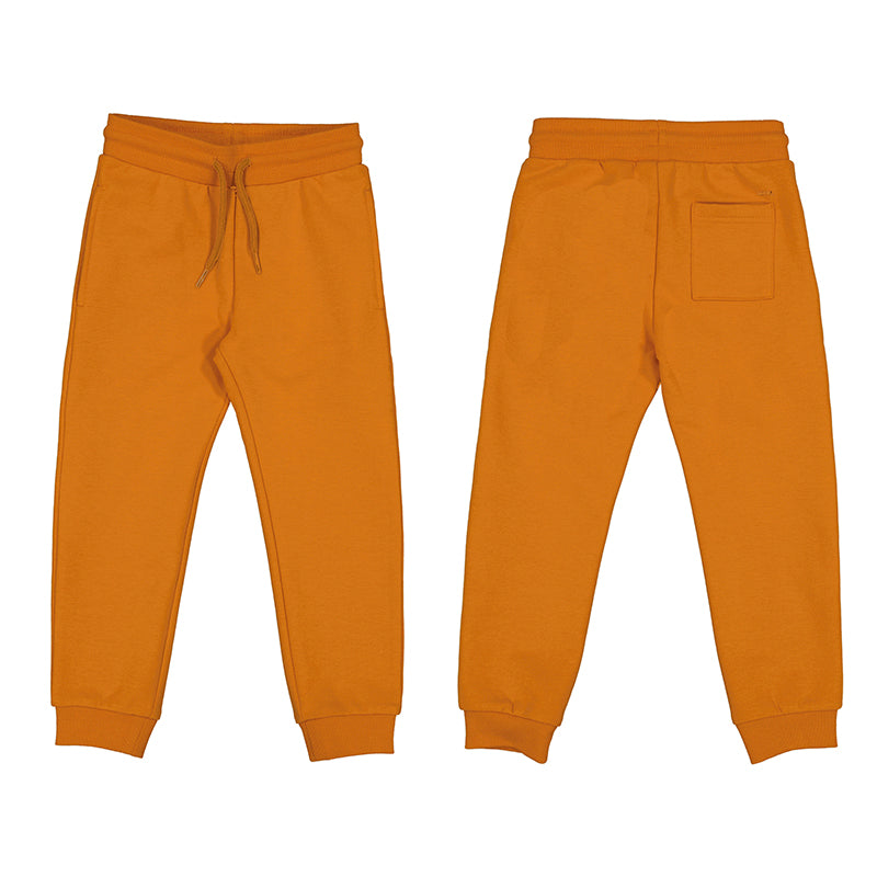 Mayoral Basic cuffed fleece trousers - Carrot W24-725