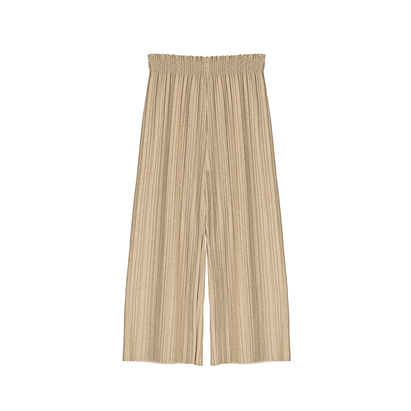 Pleated Pants- Champagne W24-7544