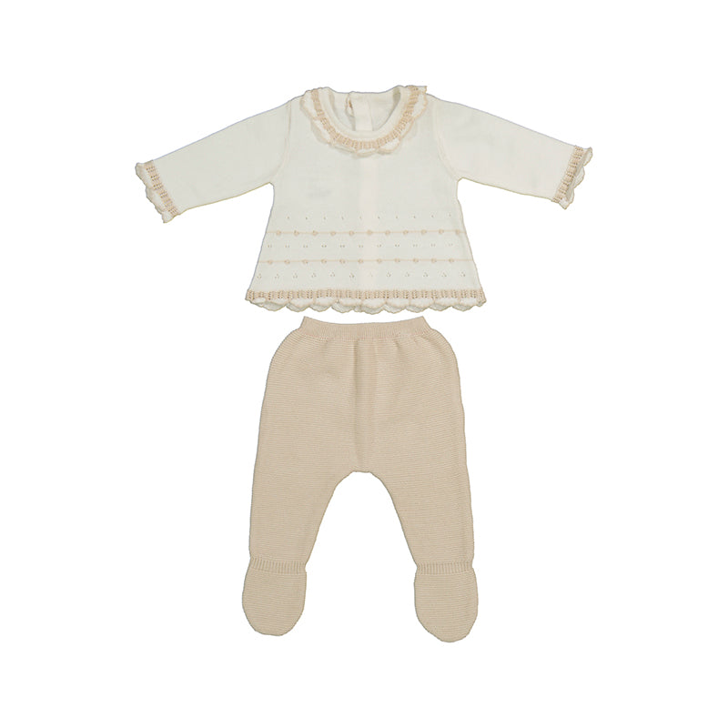 Knit Leg Warmer Set- Stone S25-1587