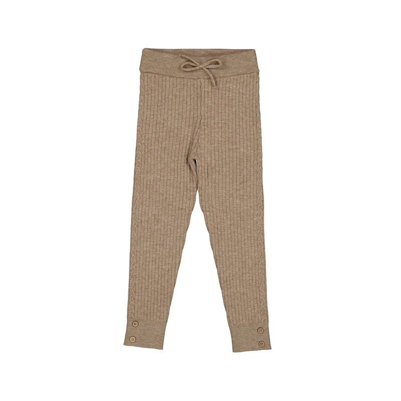 Ribbed Leggings girl- Bright Beige W23-10582