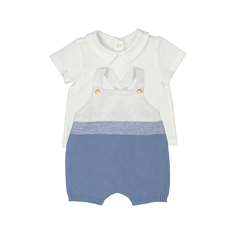 Knit Dungarees Set-Riviera S25-1607