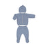 Knit Leg Warmer & Hat Set- Blue W24-2511