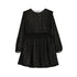 Print Dress- Black W24-7977