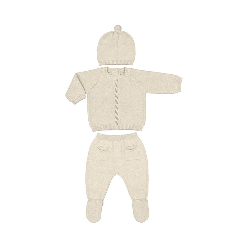 Knit Leg Warmer & Hat Set- Milk W24-2511
