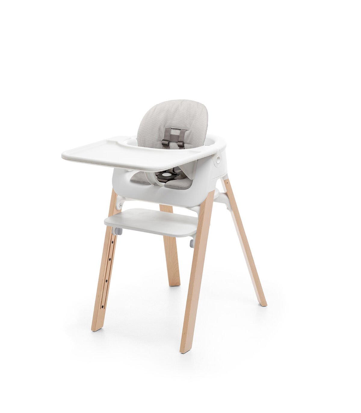 Stokke® Steps™ High Chair Complete(Chair + Steps Baby Set w/Grey Cushion + Tray)