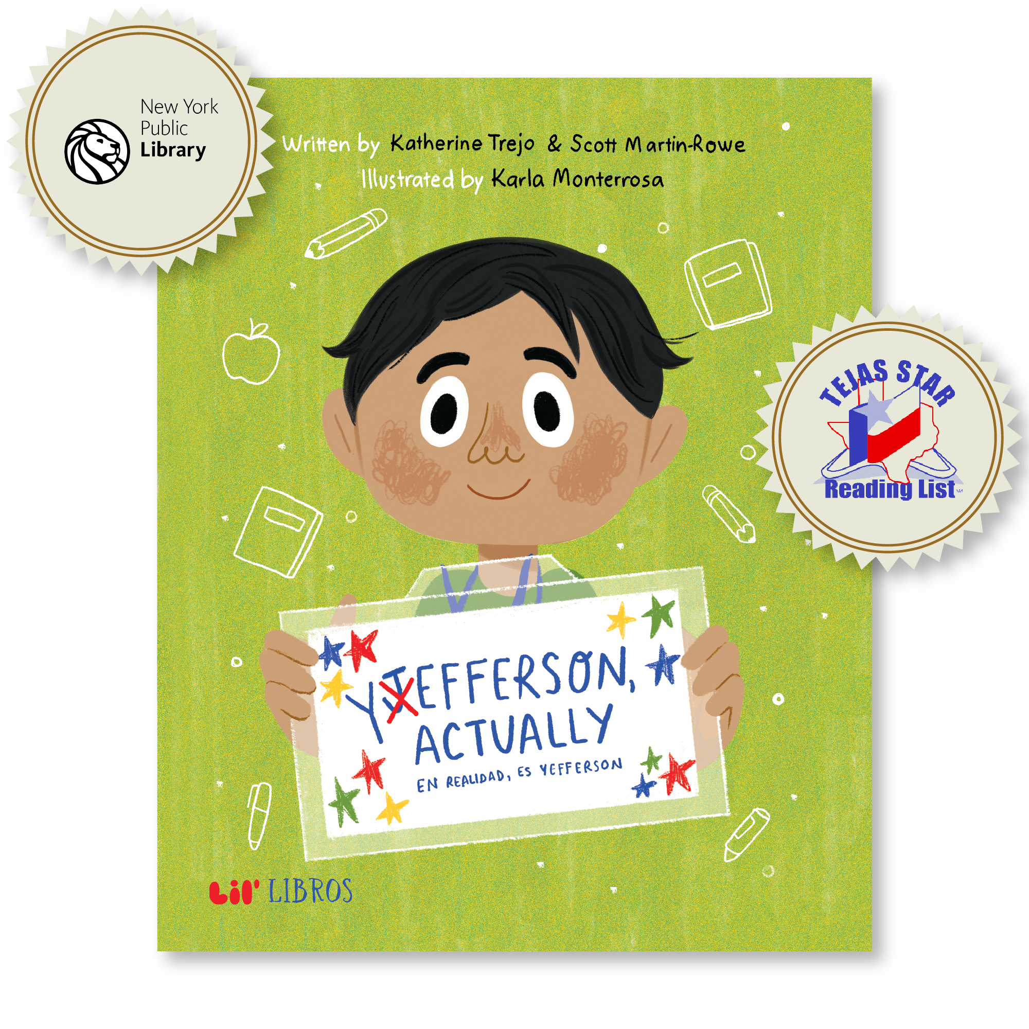 Lil' Libros ~ Bilingual Children's Books & Games - Yefferson, Actually / En realidad, es Yefferson (Bilingual: English and Spanish)