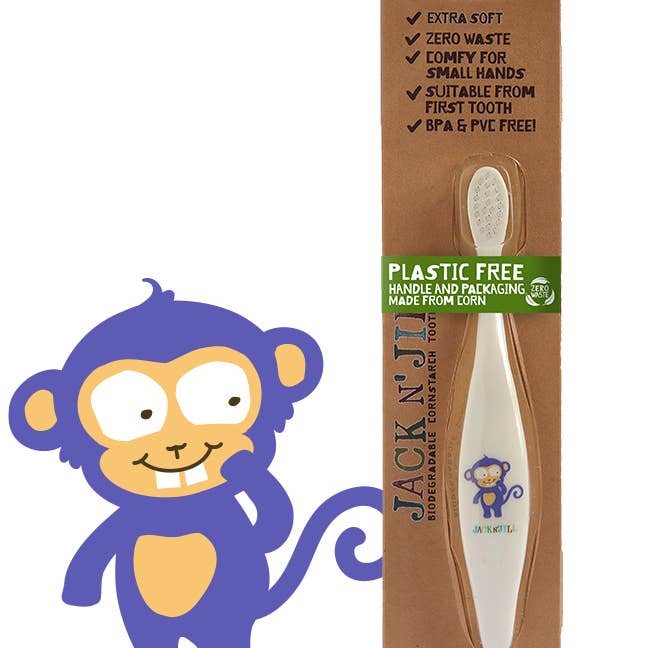 Jack N' Jill Bio Toothbrush - Extra Soft - Monkey
