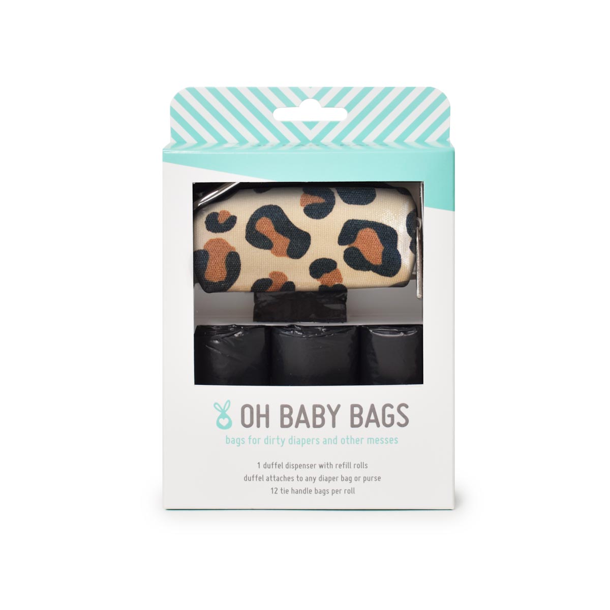 Leopard Baby Diaper Bag Duffel Gift Box