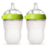 Comotomo Baby Bottle, Double Pack - 8 oz - Green