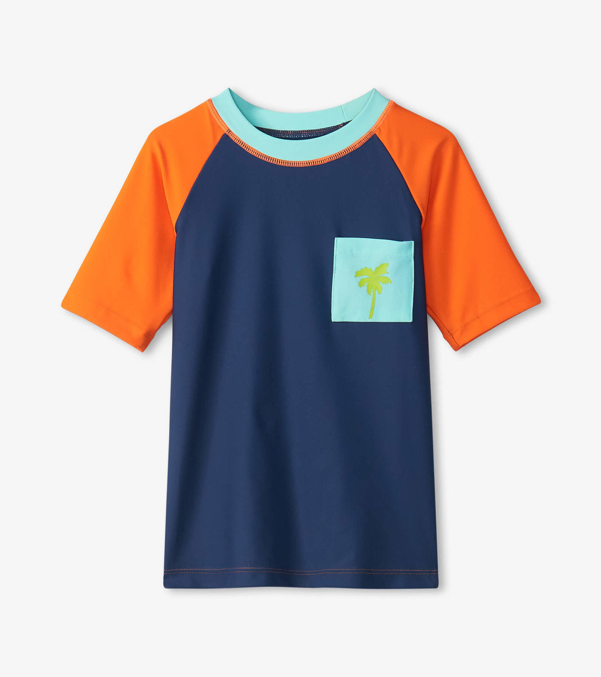 Palm Orange Shortsleeve Rashguard