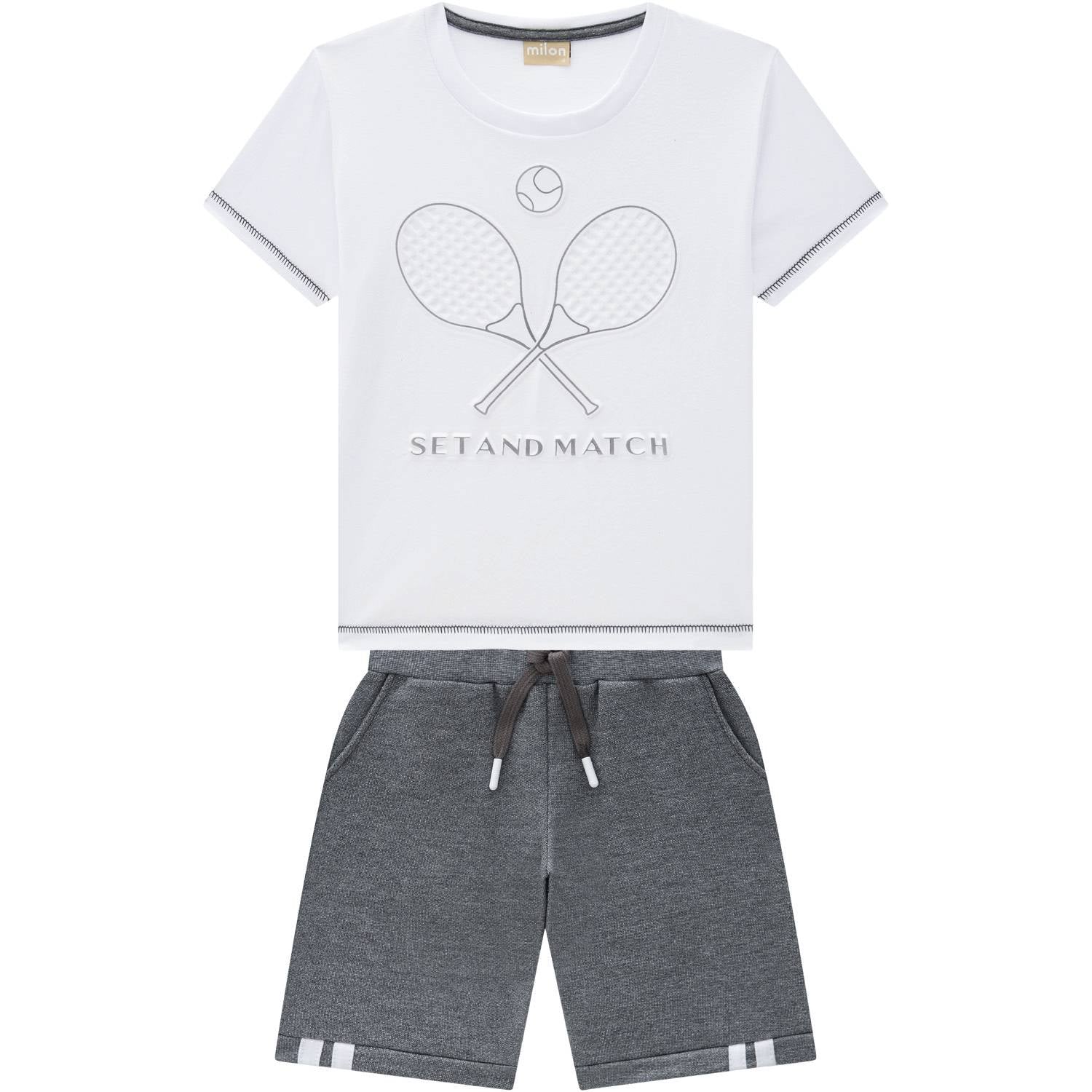 Set & Match Grey/White Set