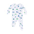 Vintage Golf Carts Blue 2 Way Zipper Footie S25