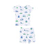 Vintage Golf Carts Blue Loungewear Short Set S25