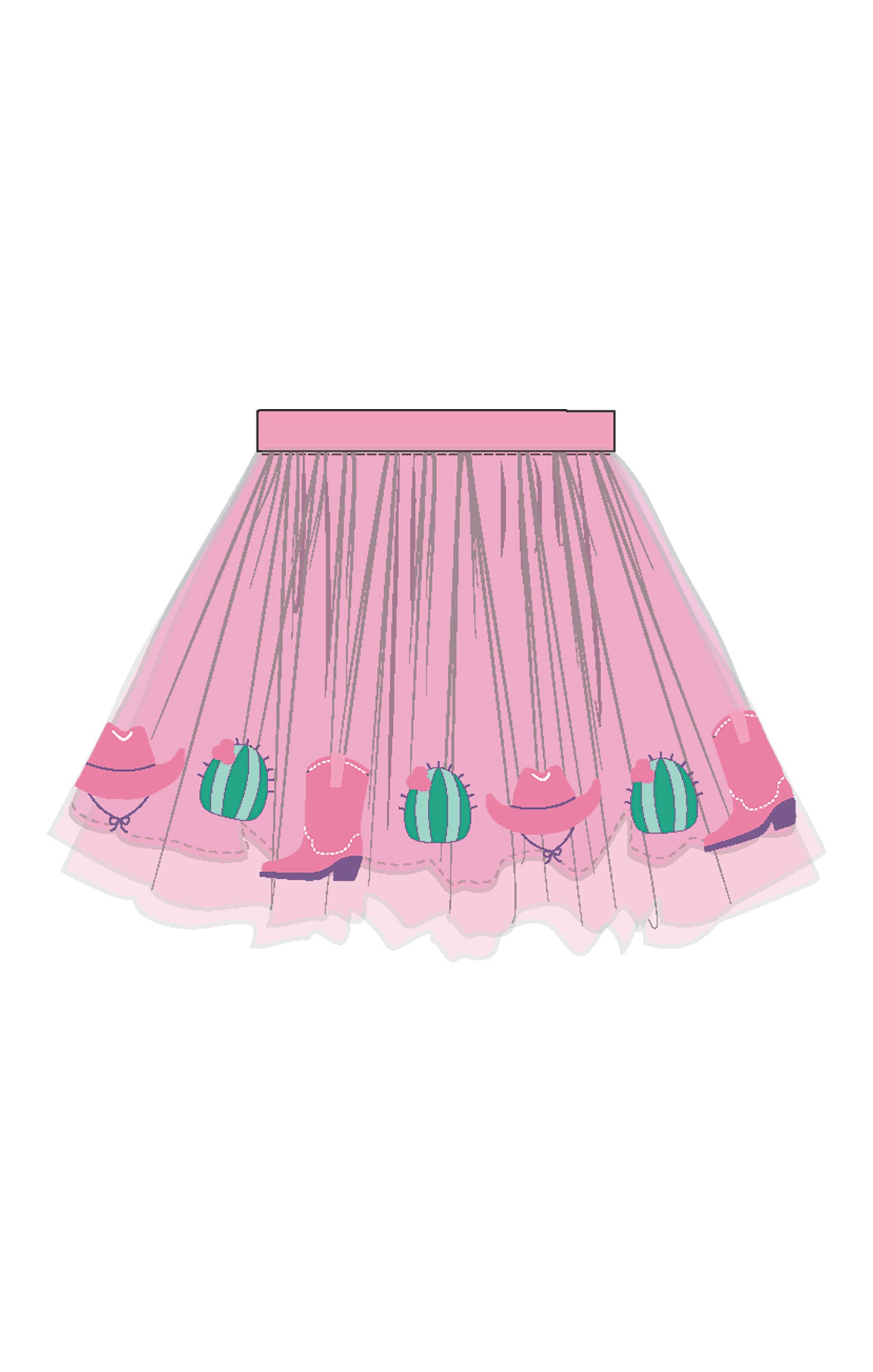 Disco Cowgirl Tutu Skirt W25