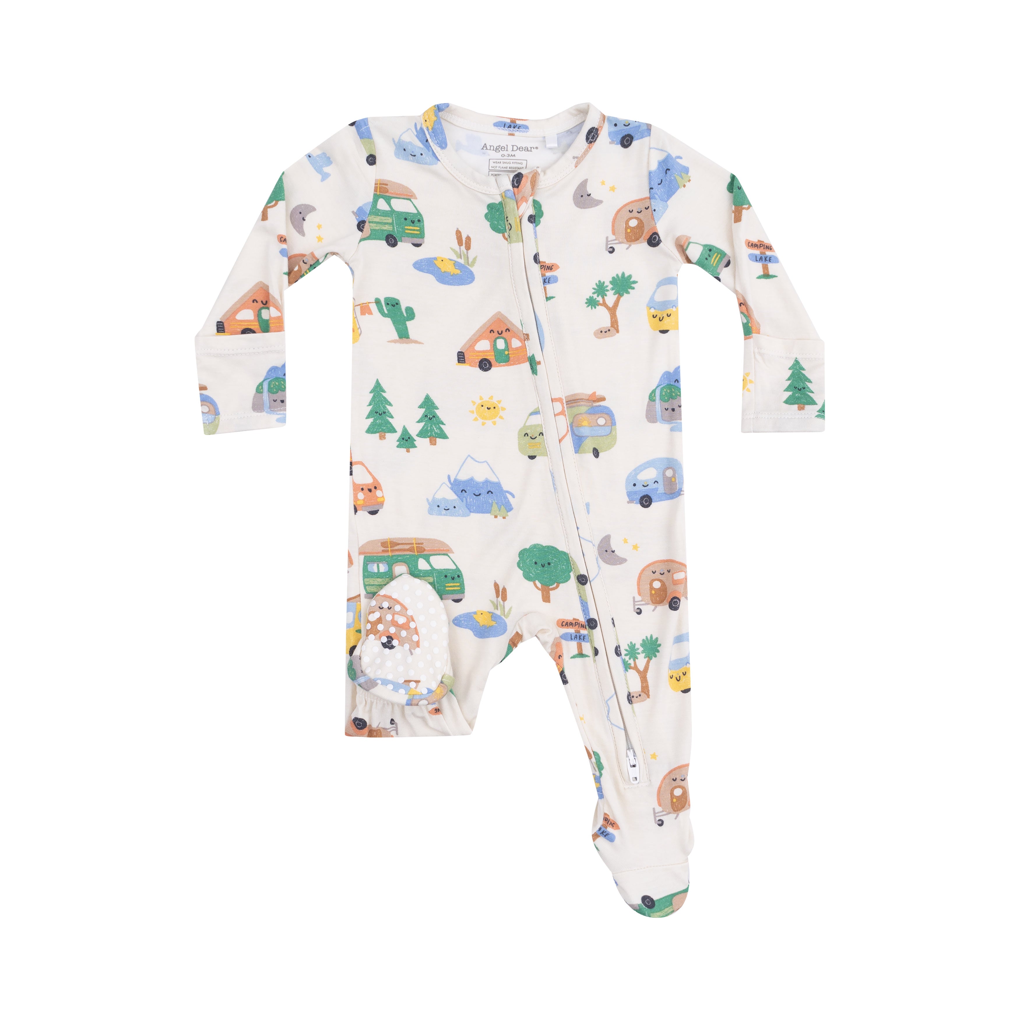 Friendly Campers 2 Way Zipper Footie S25
