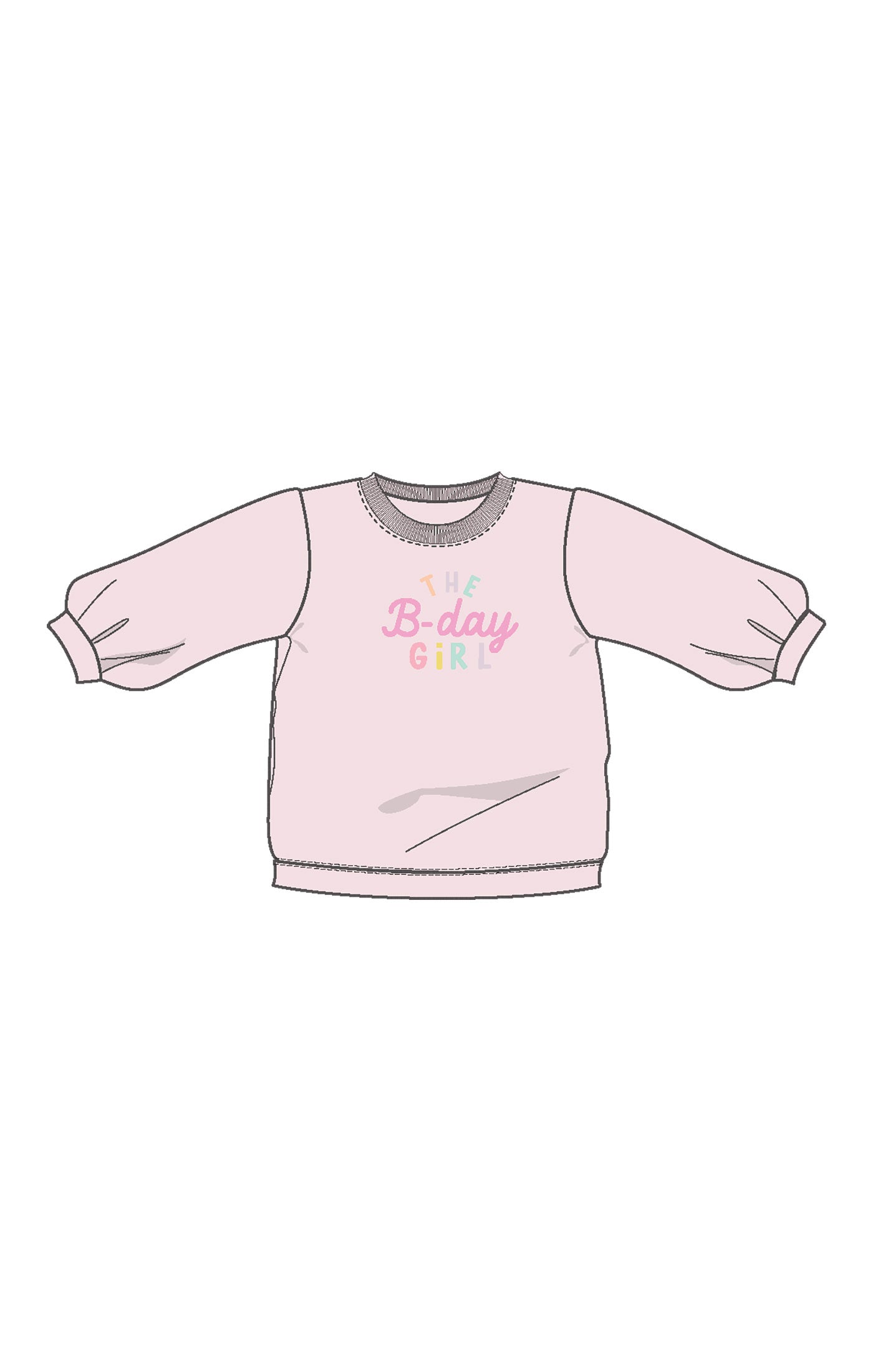 Birthday Girl French Terry Sweatshirt W25