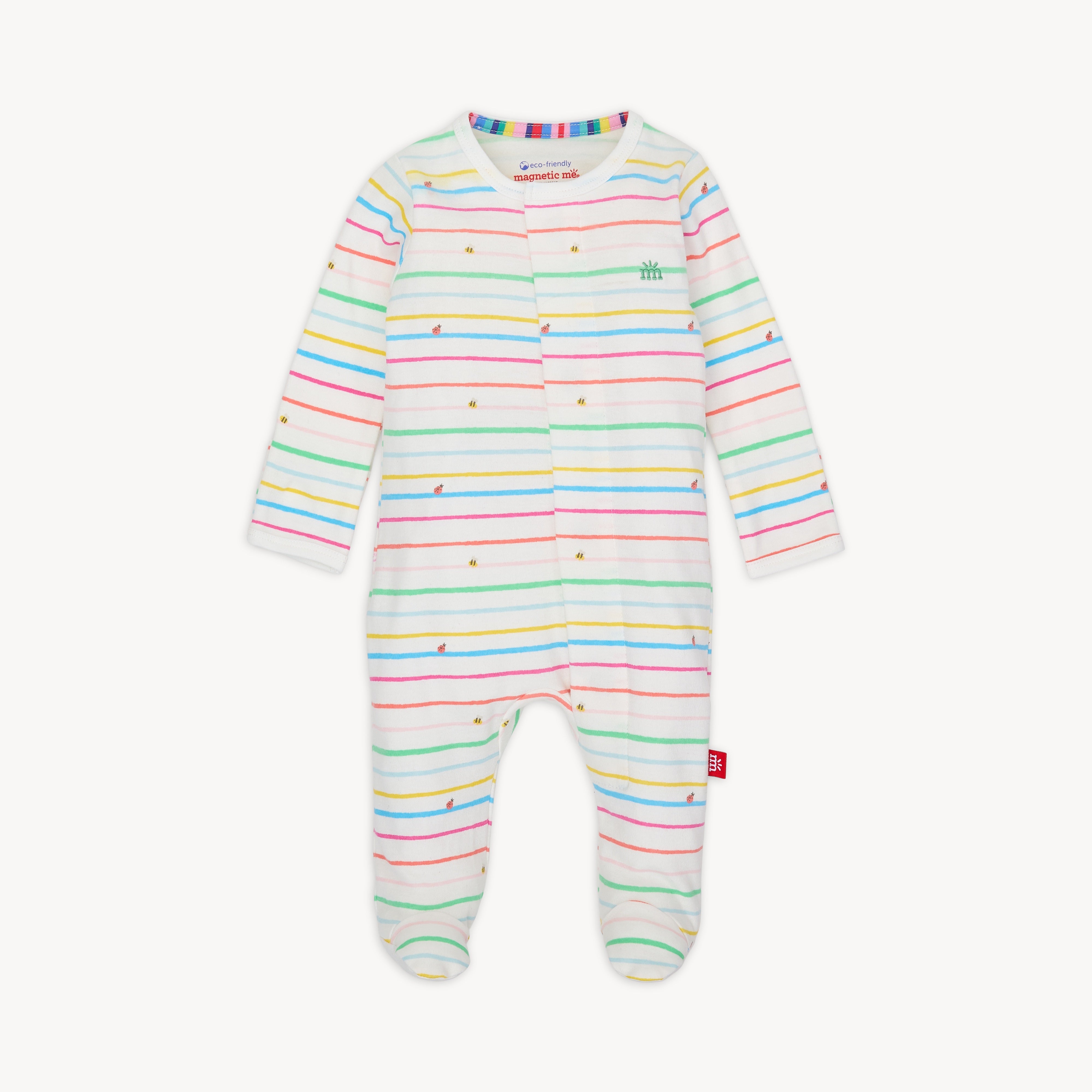 Rainbow Road Organic Cotton Footie S25