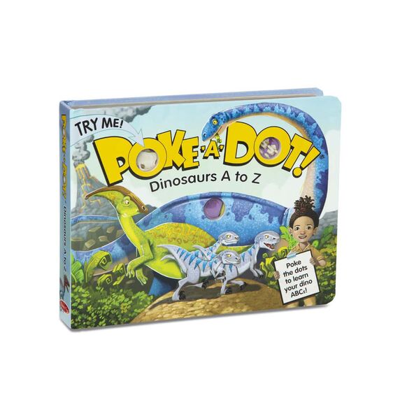 Melissa & Doug Poke-A-Dot Board Book - Dinosaurs A to Z