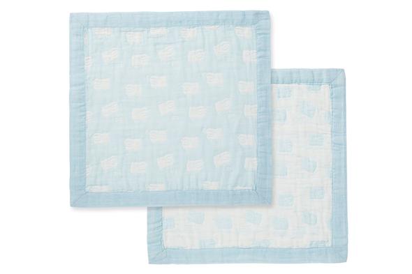 Jacquard Blankie - Blue Sheep