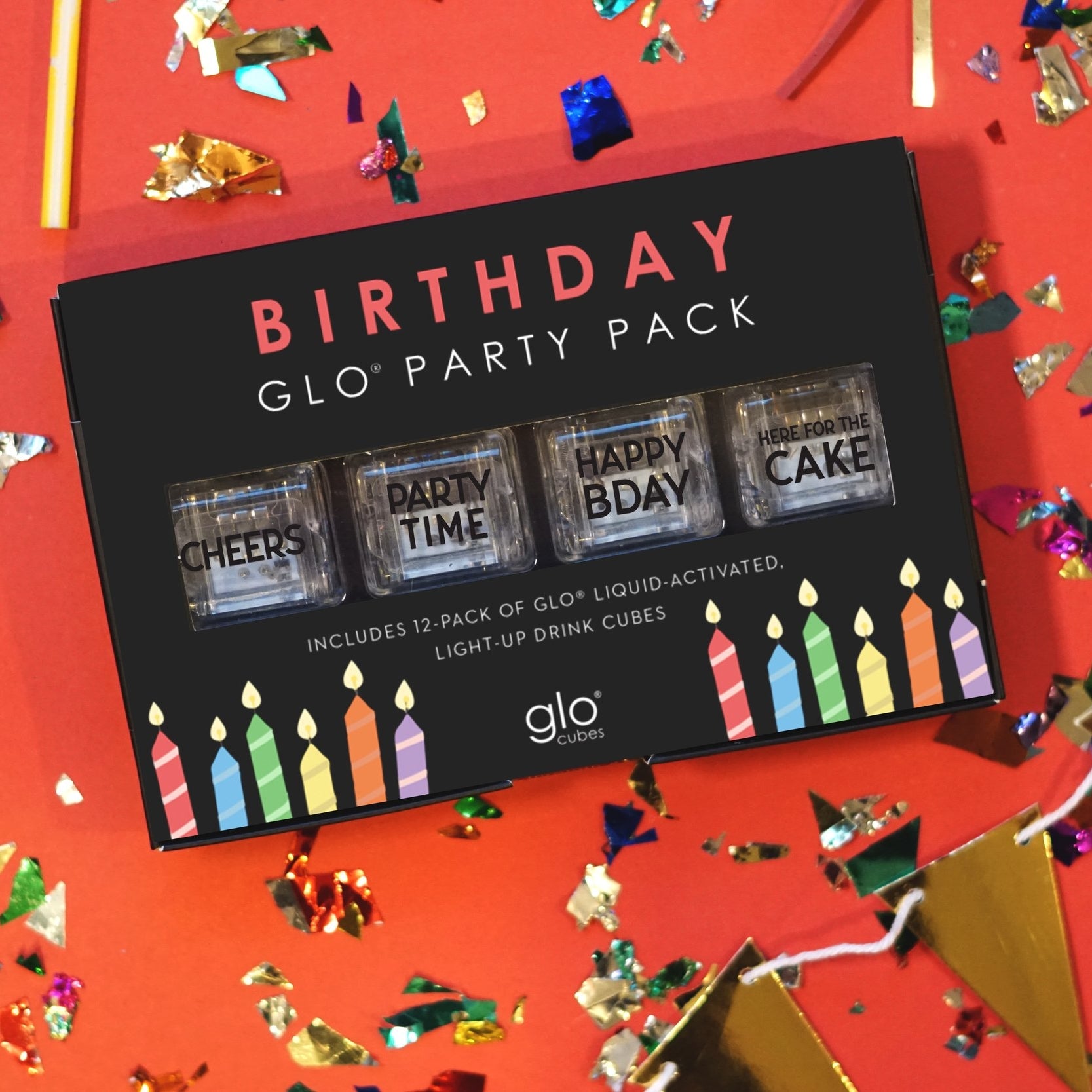 Glo Cubes Birthday Party Pack! - 12 pack