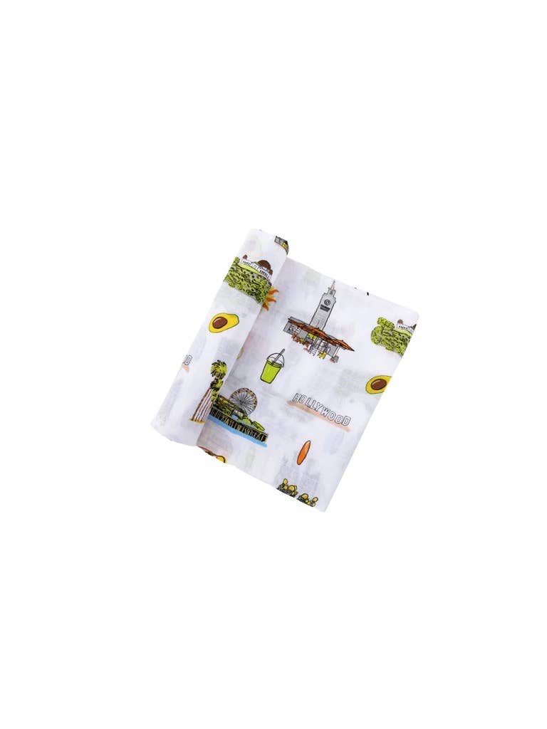 Los Angeles Baby Swaddle Blanket (Unisex)