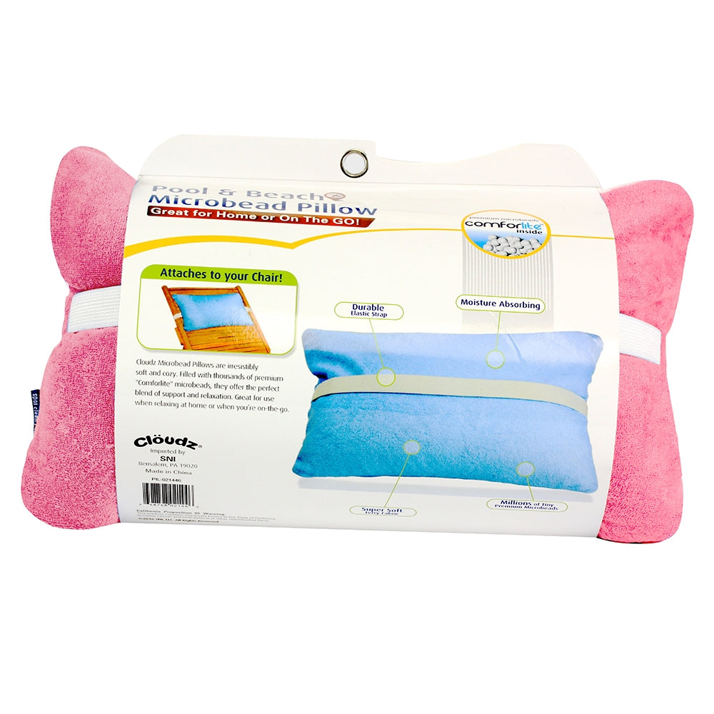 Cloudz Pool & Beach Microbead Pillow - Pink