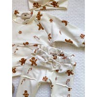 Baby Gingerbread man Sweatshirt/Pant Set