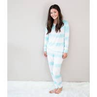 Women's Bamboo Pajama Set (Tie Dye Stripe)