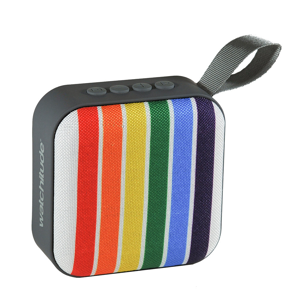 Watchitude Jamm'd Wireless Speaker - Rainbow Stripes