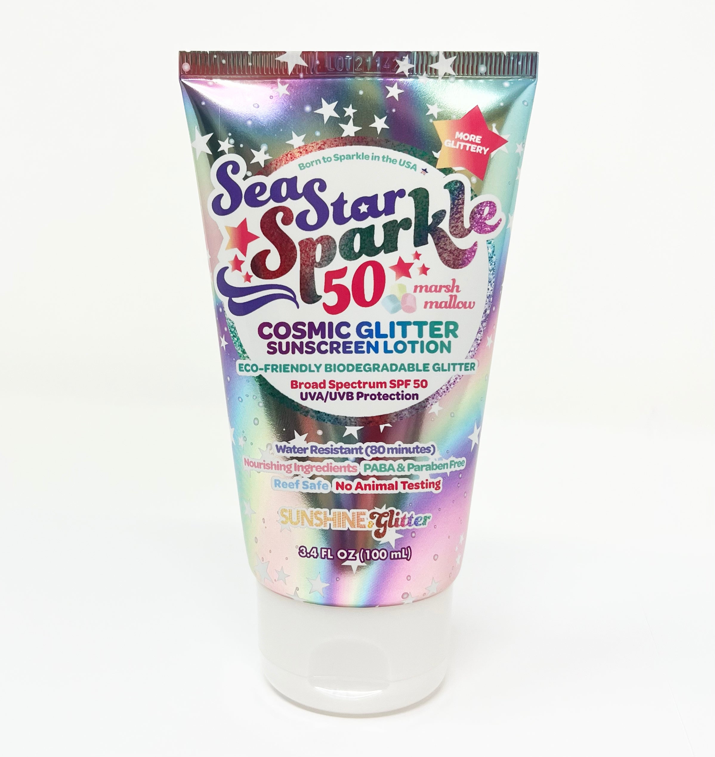 Sunshine & Glitter X CRAYOLA Biodegradable Glitter SPF 50 in Jazzberry