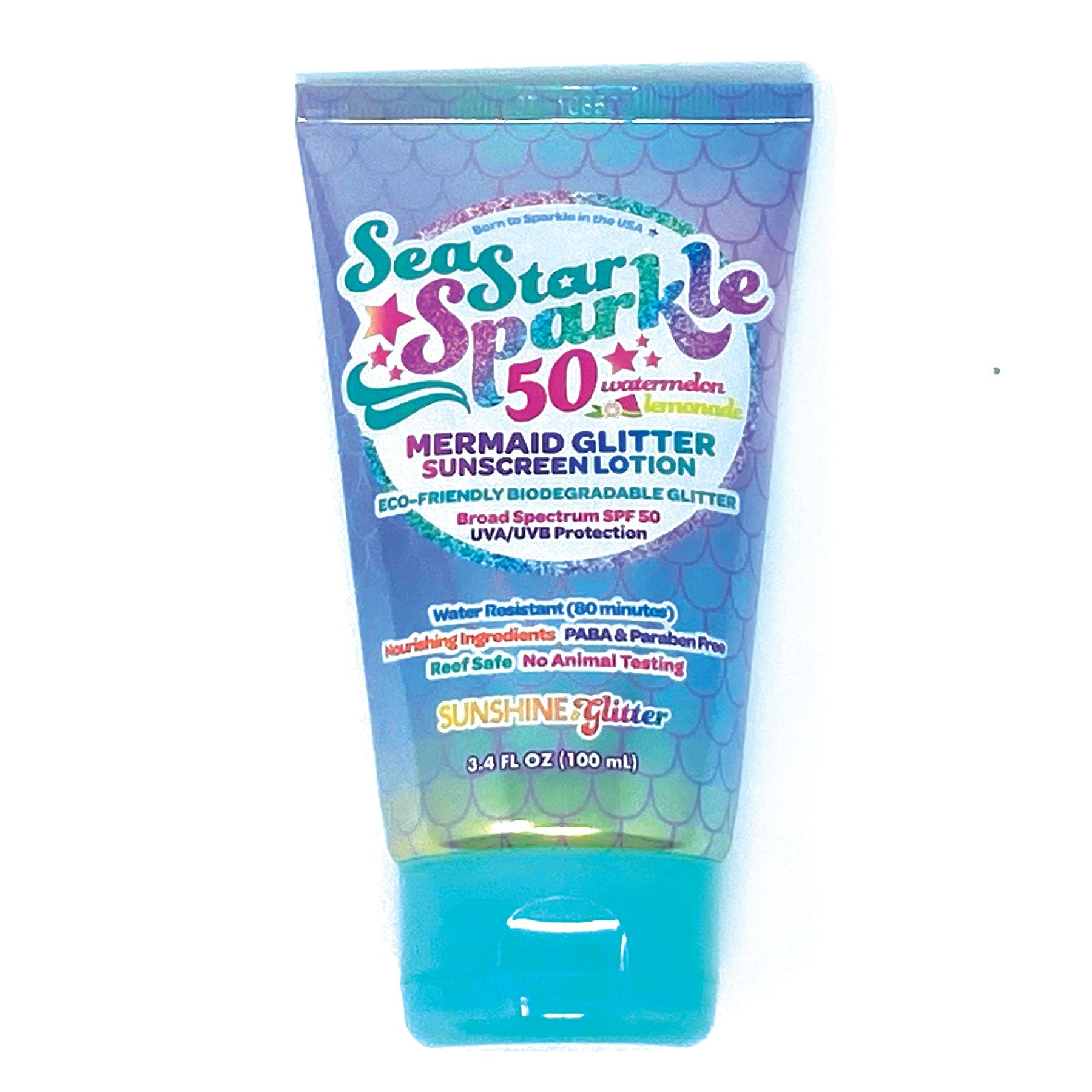 Glitter Sunscreen SPF 50 - Mermaid Watermelon Lemonade