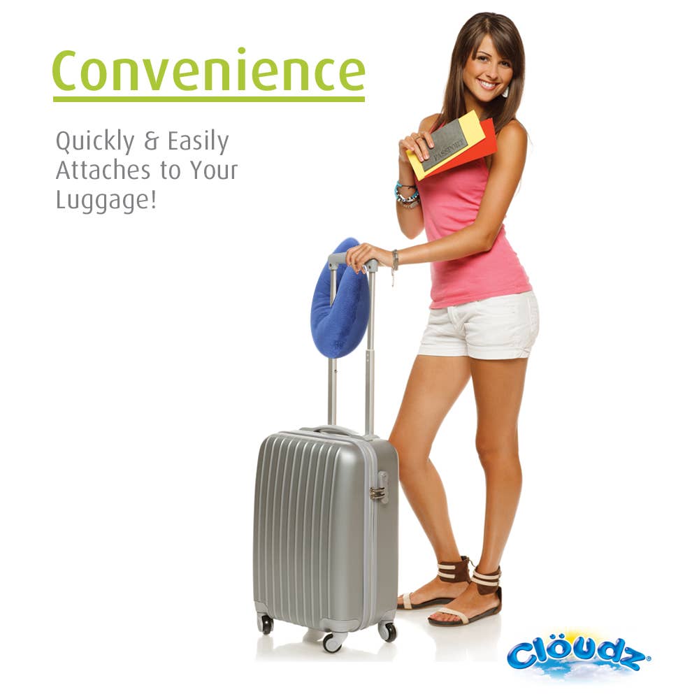 Cloudz Microbead Travel Neck Pillow