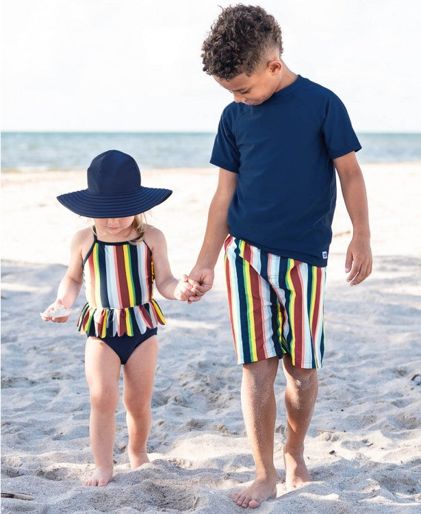 Sunset Stripe Swim Trunks